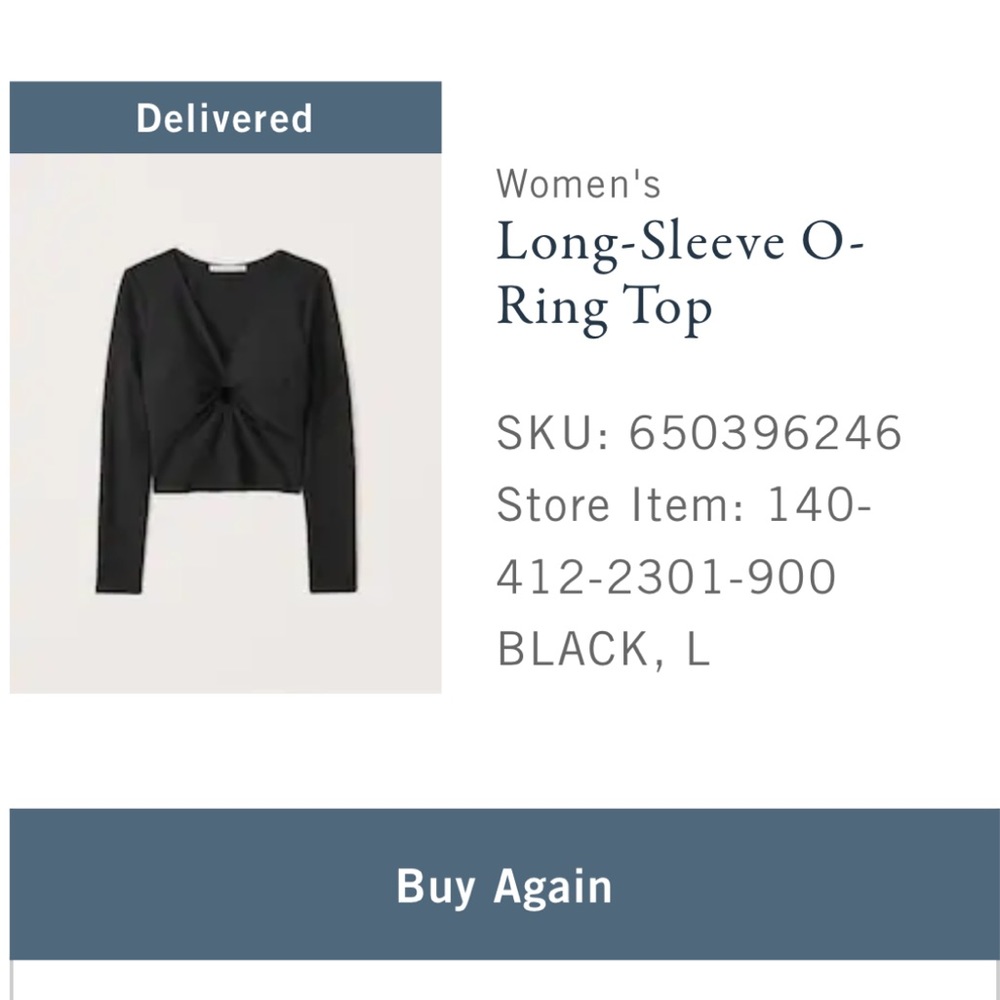 A&F Black Top